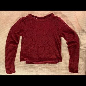 hollister long sleeve lace